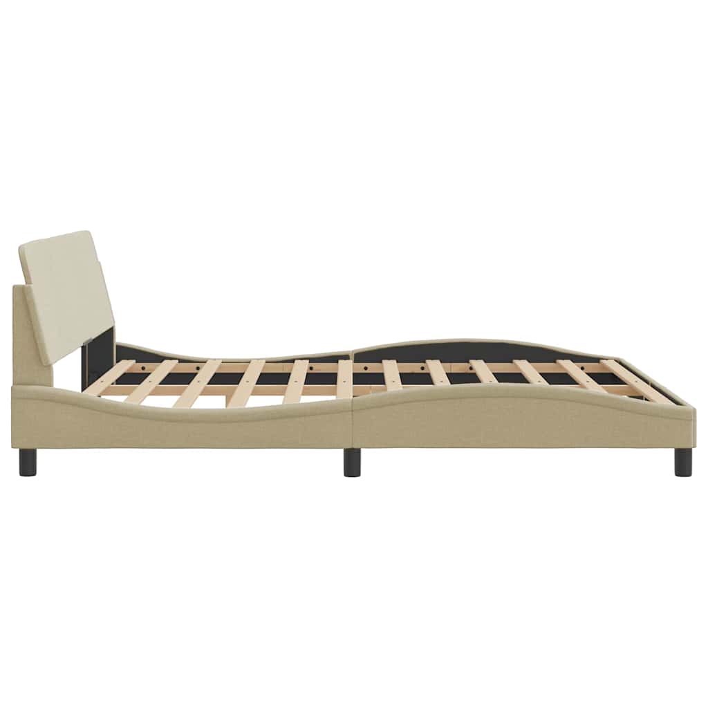 Okvir za krevet Dover krem 180 x 200 cm od tkanine