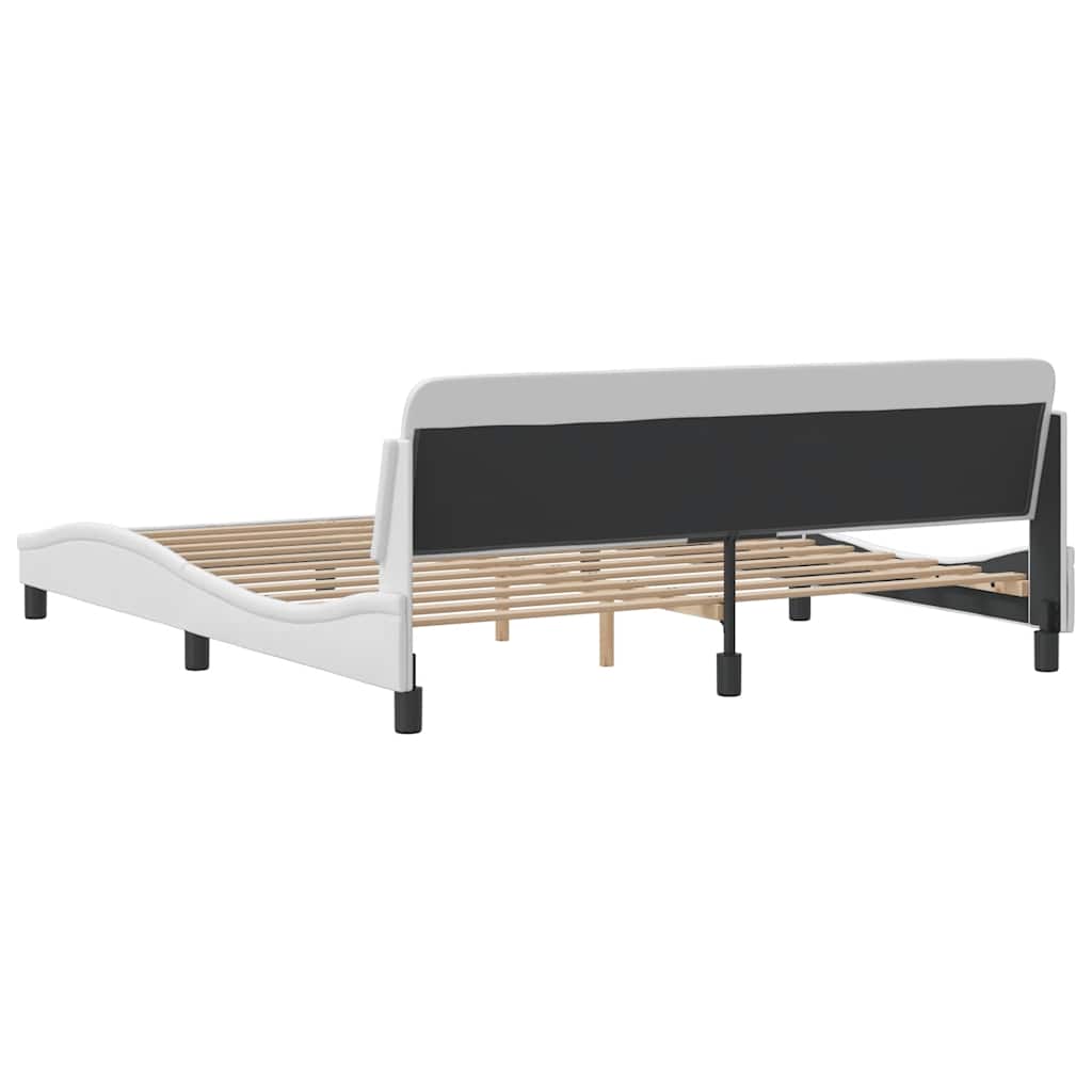 Okvir za krevet Dover bijeli 180x200 cm od umjetne kože