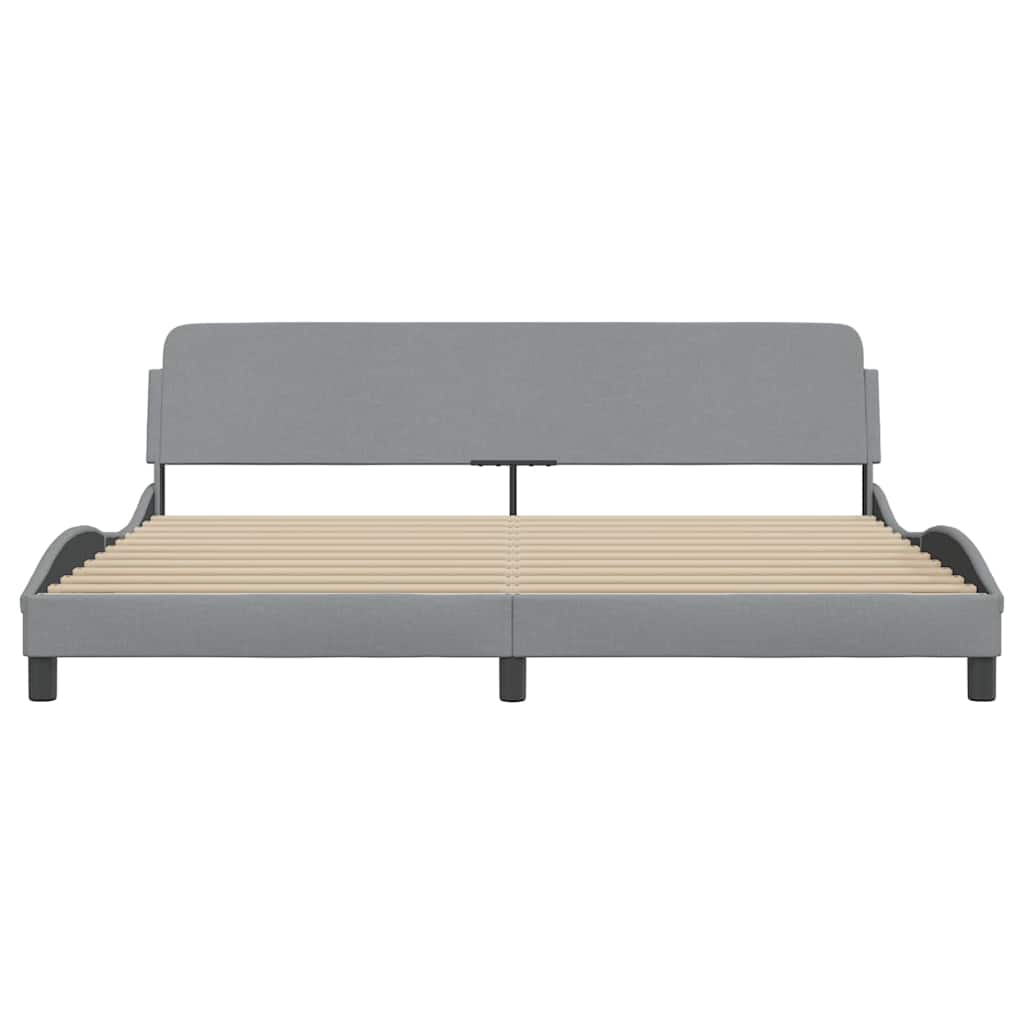 Okvir za krevet Dover svjetlosivi 200 x 200 cm od tkanine