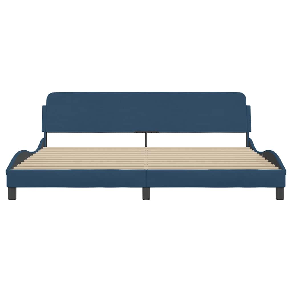 Okvir za krevet Dover plavi 200x200 cm od tkanine