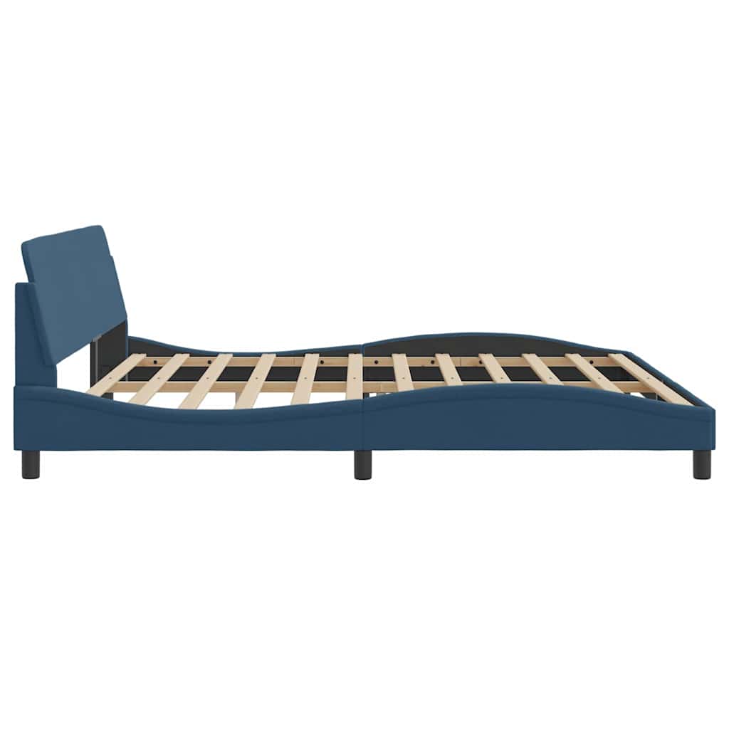 Okvir za krevet Dover plavi 200x200 cm od tkanine