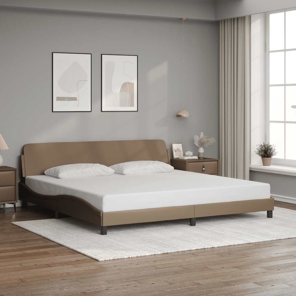Okvir za krevet Dover cappuccina 200x200 cm umjetna koža