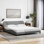 Okvir za krevet Dover svijetlo siva 180x200 cm tkanina