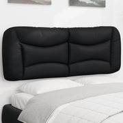 Jastuk za uzglavlje crni 135 cm umjetna koža