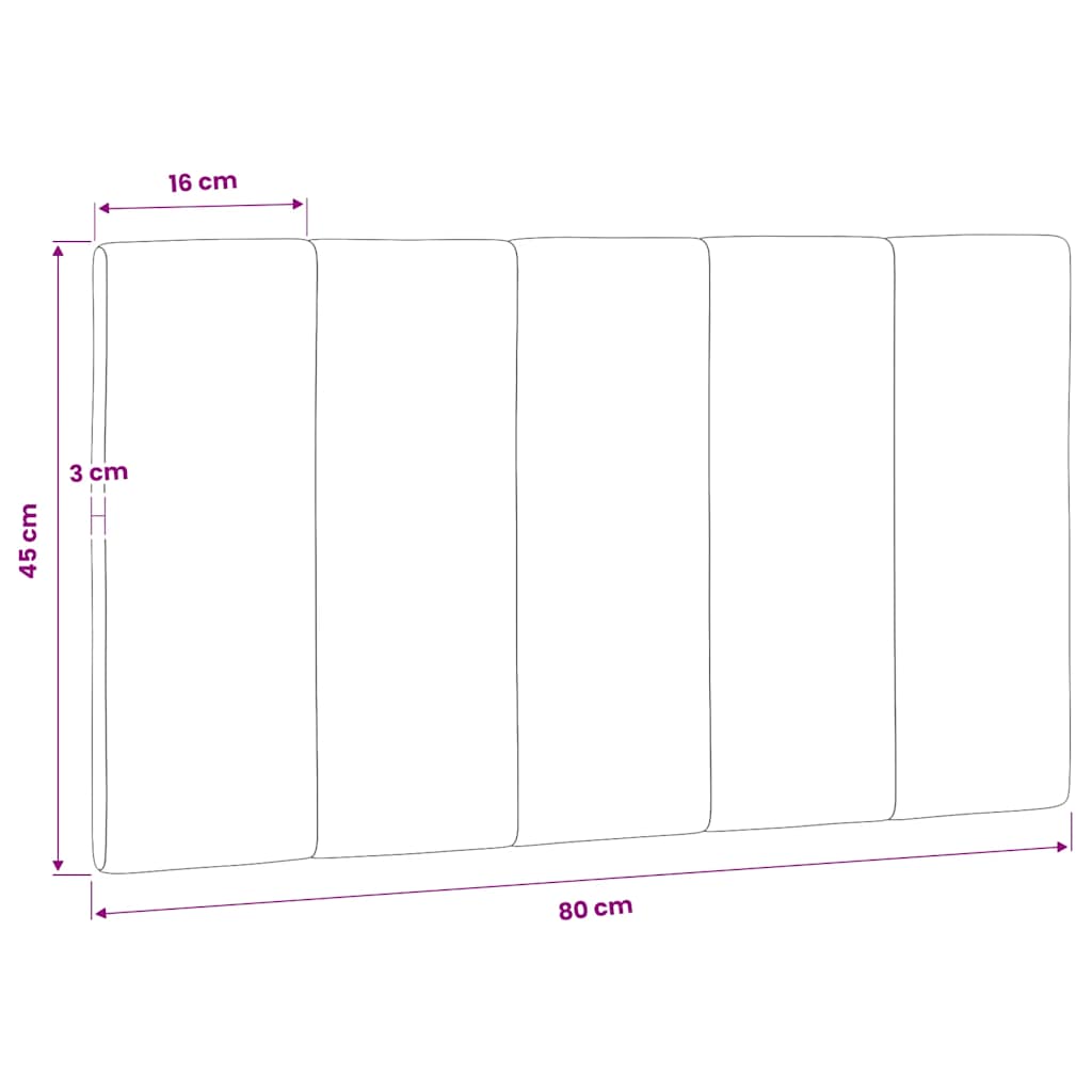 Jastuk za uzglavlje Hanko crni 80 cm baršunasti
