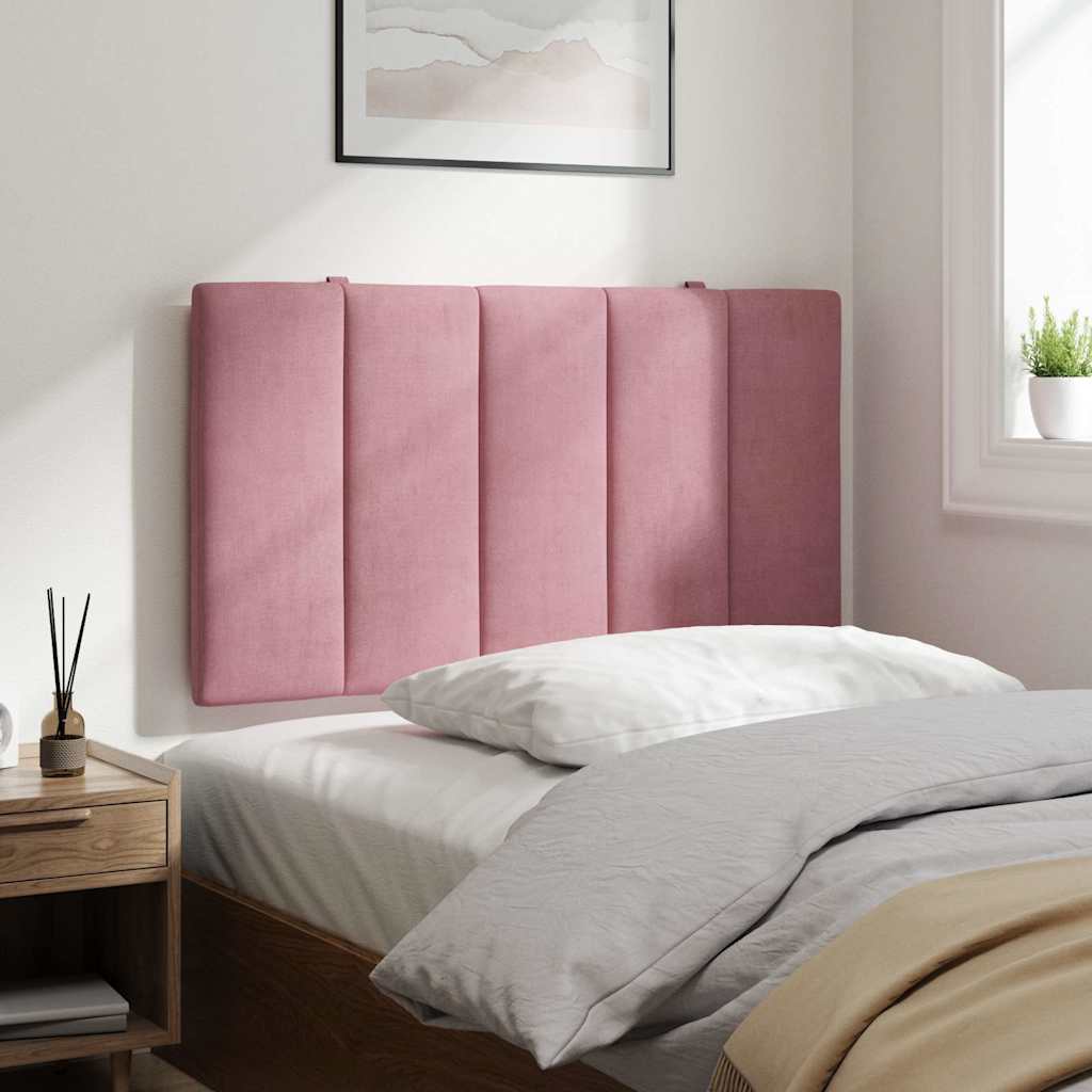 Jastuk za uzglavlje Hanko ružičasti 80 cm baršunasti