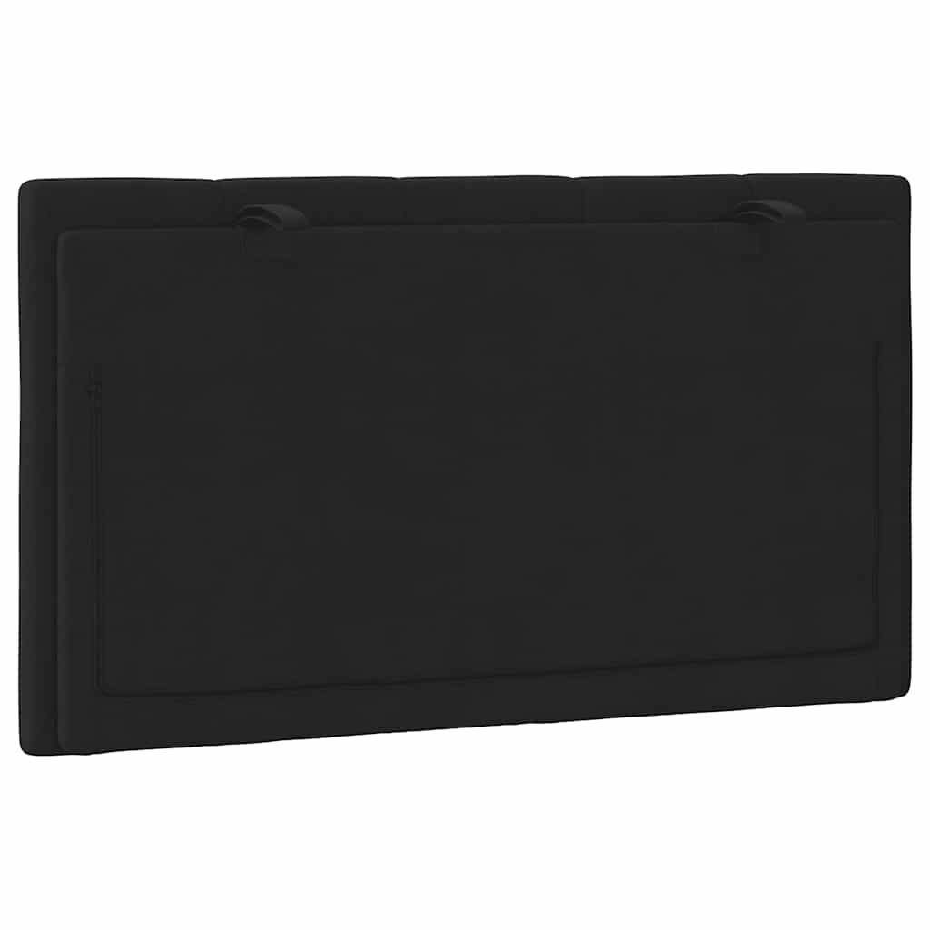Jastuk za uzglavlje Hanko crni 90 cm baršunasti