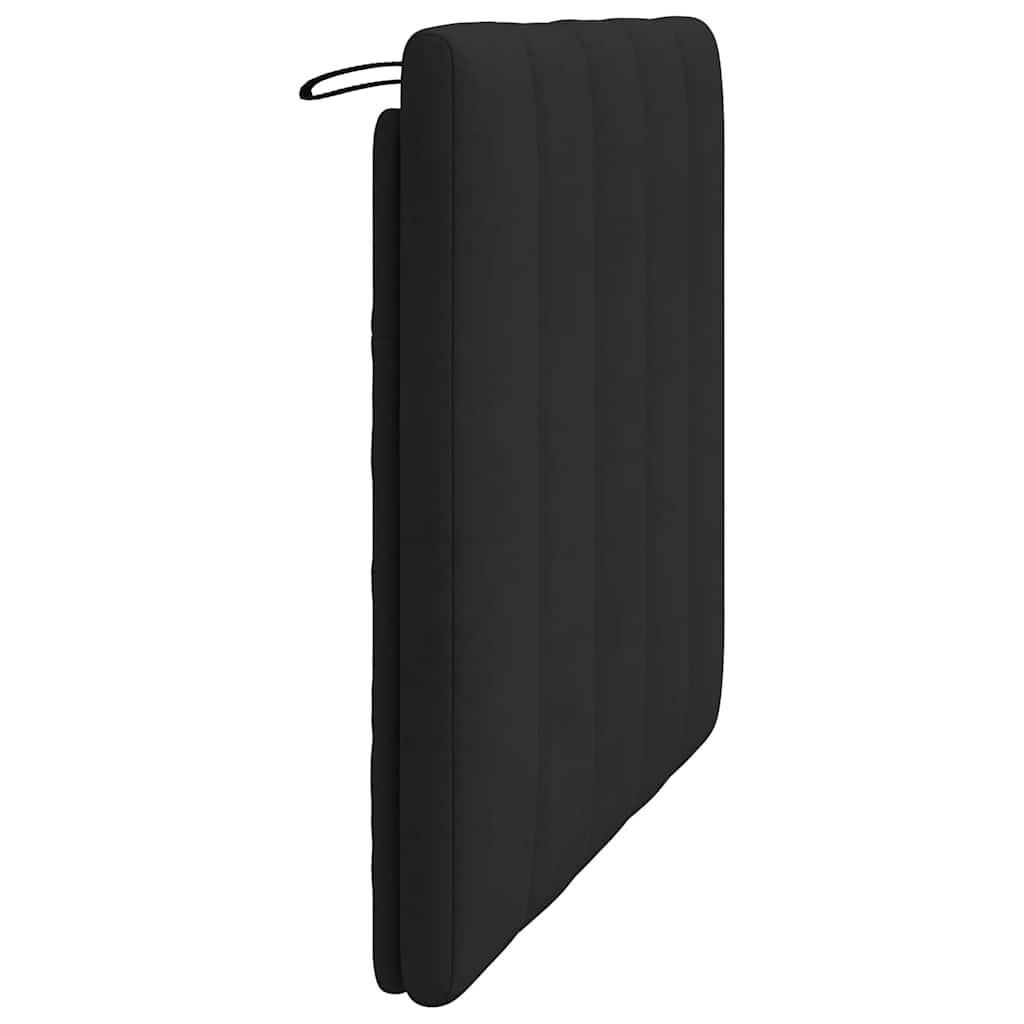 Jastuk za uzglavlje Hanko crni 100 cm baršunasti