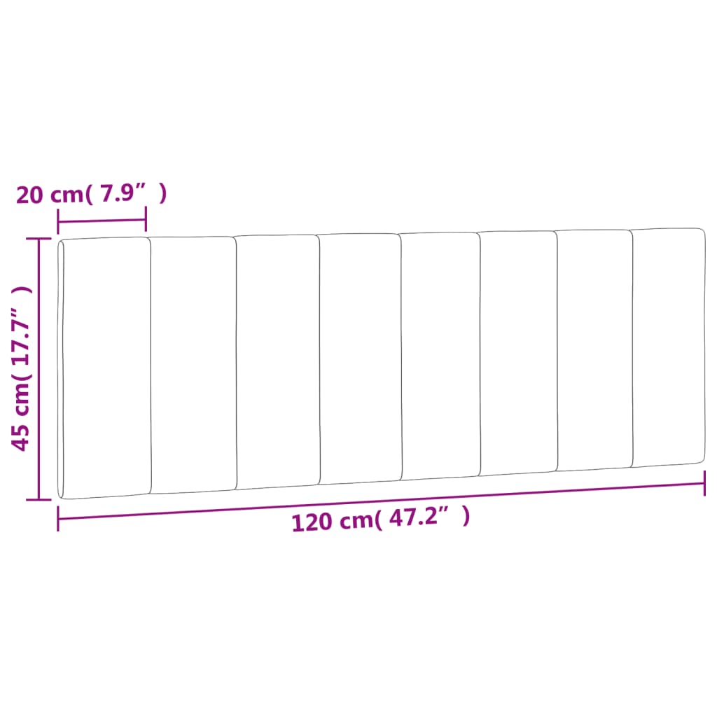 Jastuk za uzglavlje Hanko svjetlosivi 120 cm baršunasti