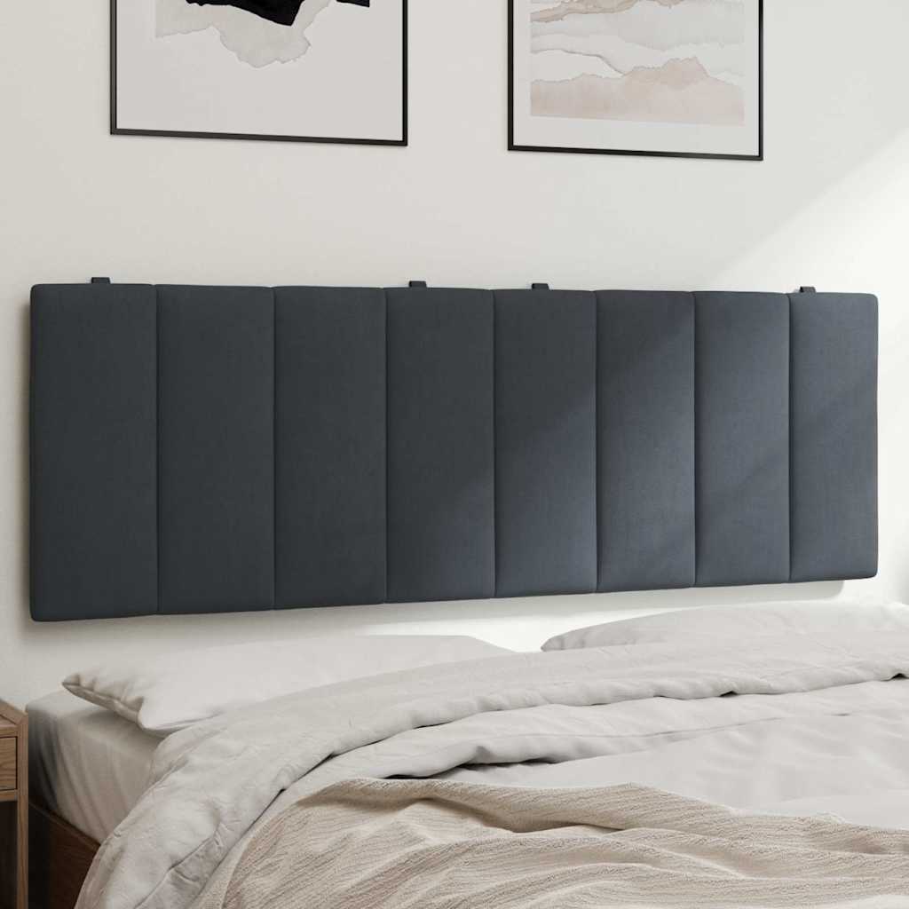 Jastuk za uzglavlje Hanko tamnosivi 120 cm baršunasti
