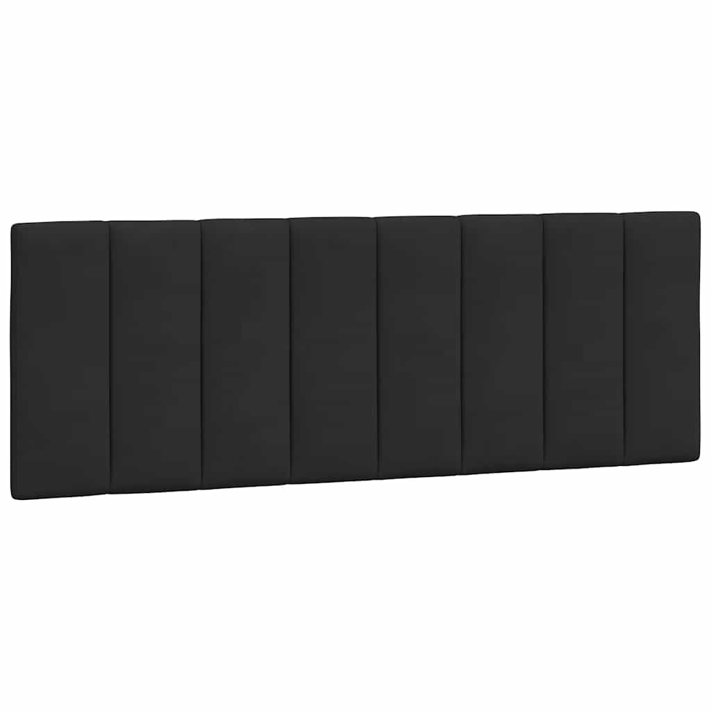 Jastuk za uzglavlje Hanko crni 140 cm baršunasti