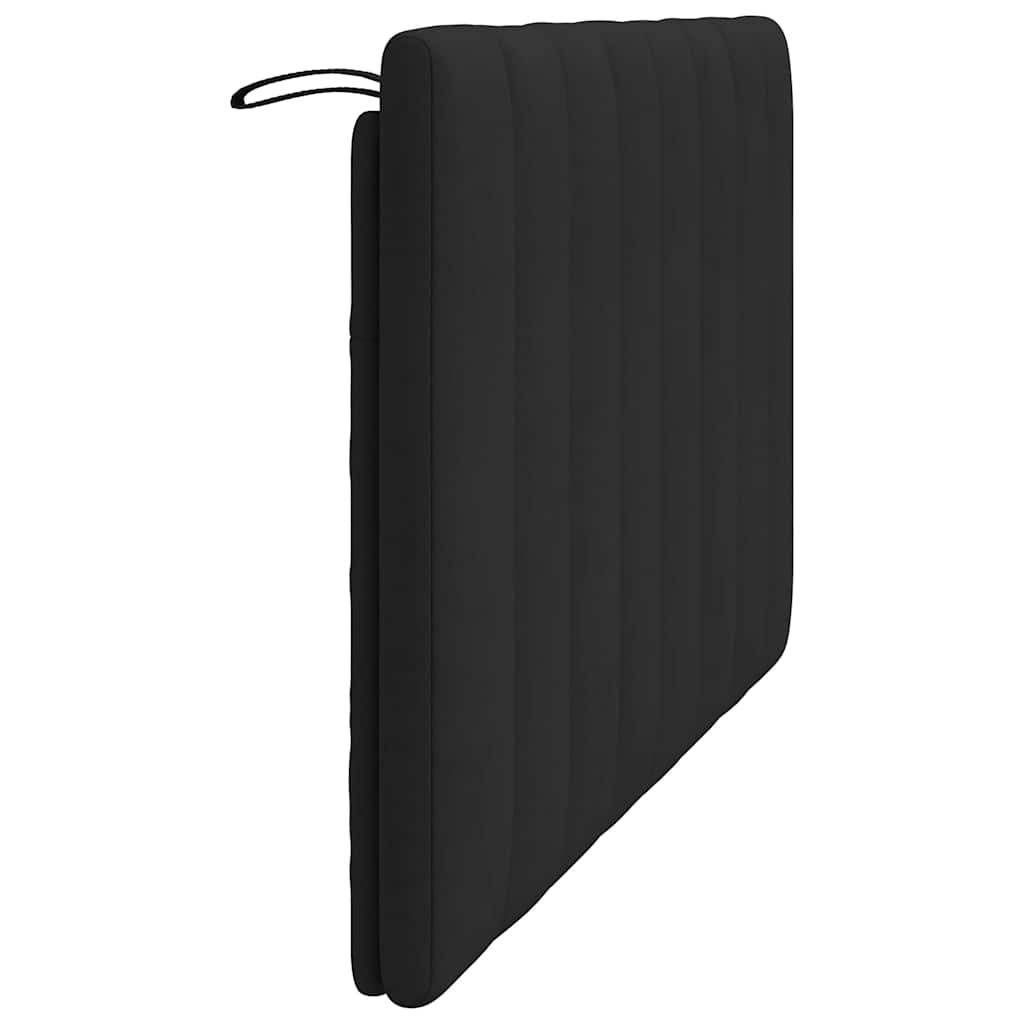 Jastuk za uzglavlje Hanko crni 140 cm baršunasti