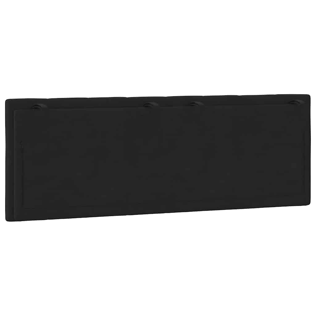 Jastuk za uzglavlje Hanko crni 140 cm baršunasti