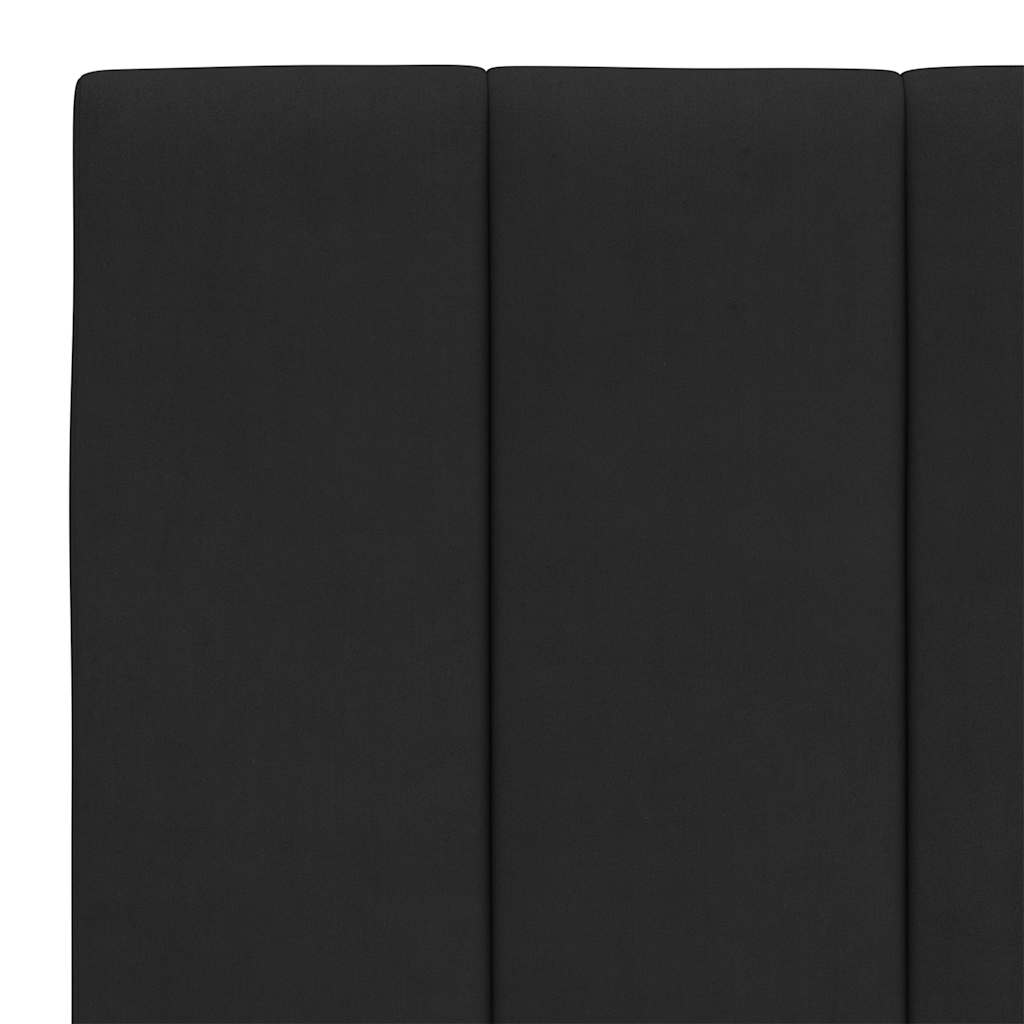 Jastuk za uzglavlje Hanko crni 140 cm baršunasti