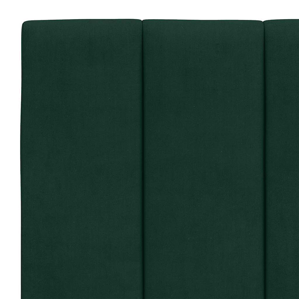 Jastuk za uzglavlje Hanko tamnozeleni 140 cm baršunasti