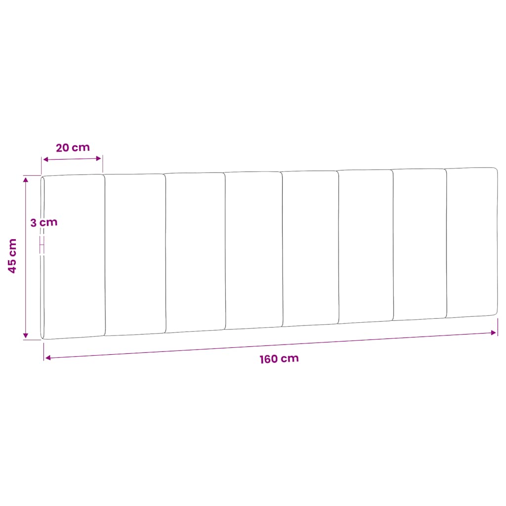 Jastuk za uzglavlje Hanko crni 160 cm baršunasti