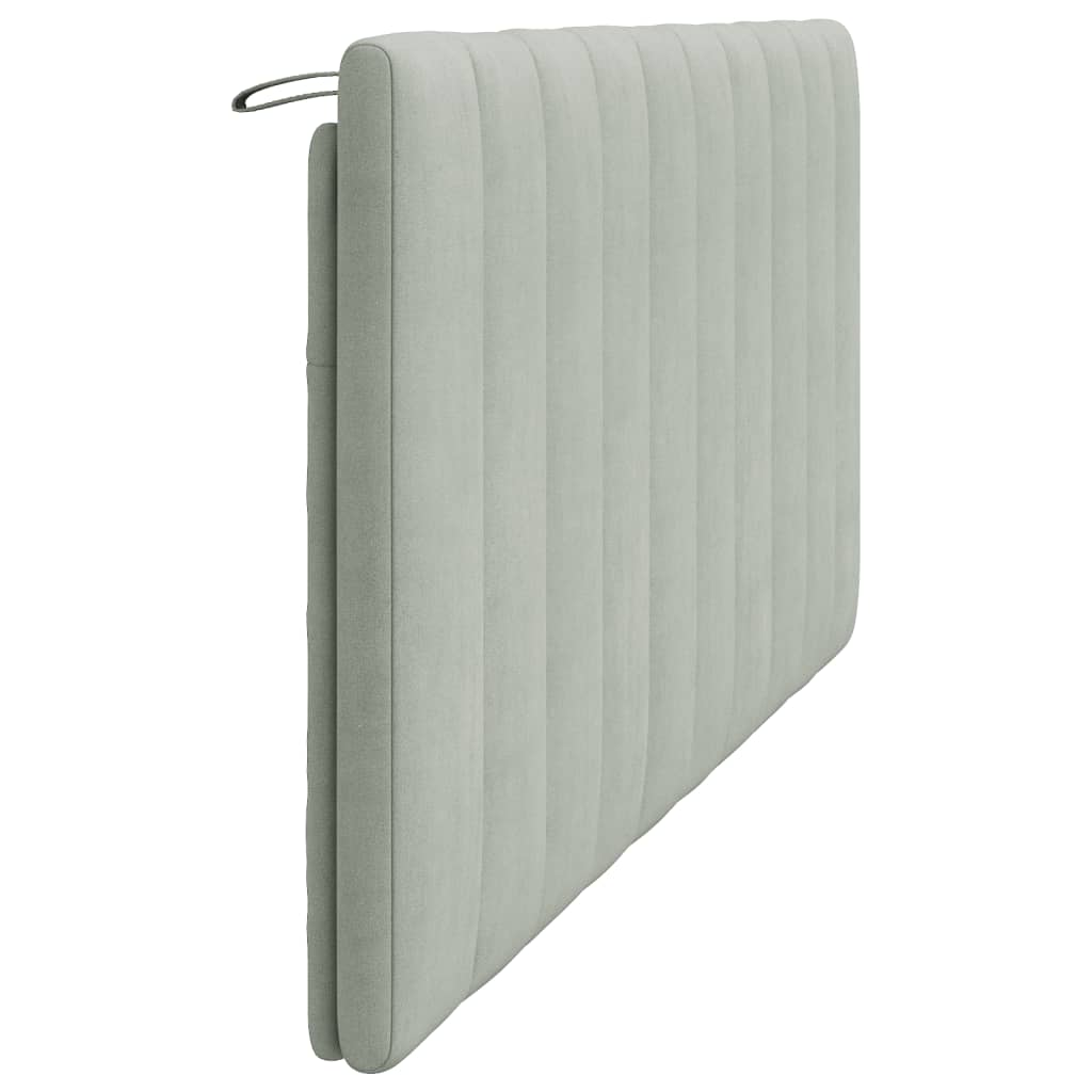 Jastuk za uzglavlje Hanko svjetlosivi 180 cm baršunasti