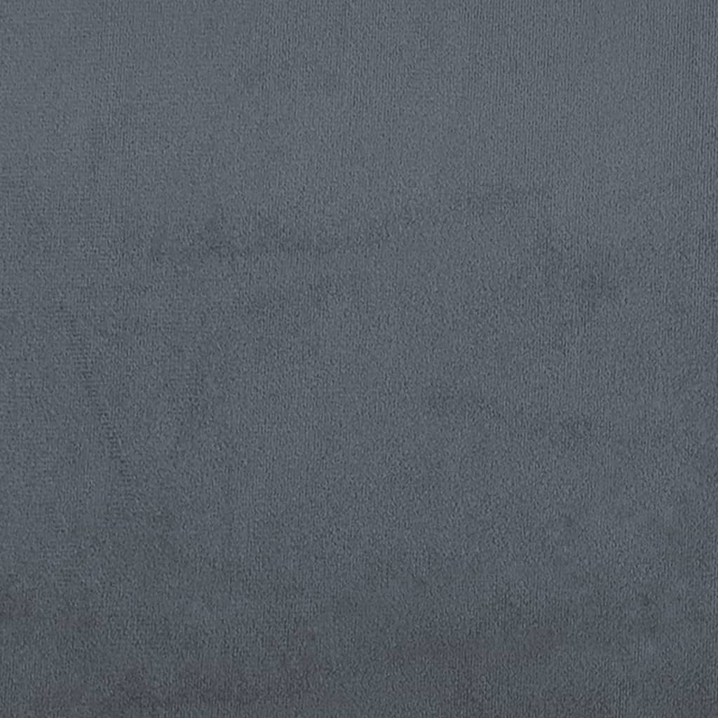 Jastuk za uzglavlje tamnosivi 80 cm baršunasti