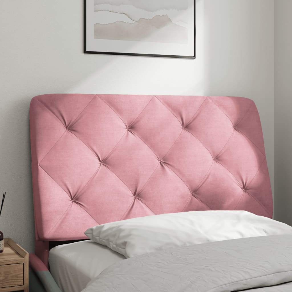 Jastuk za uzglavlje ružičasti 80 cm baršunasti