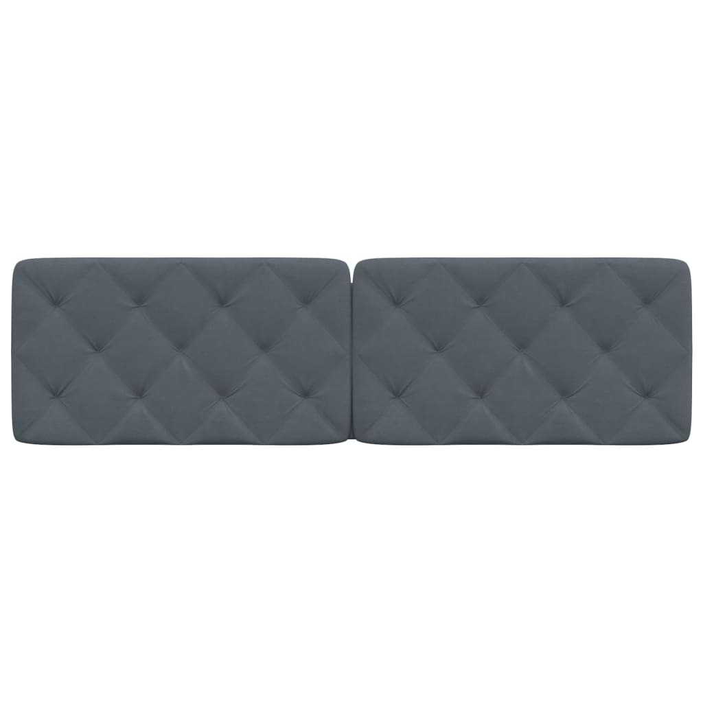 Jastuk za uzglavlje tamnosivi 180 cm baršunasti