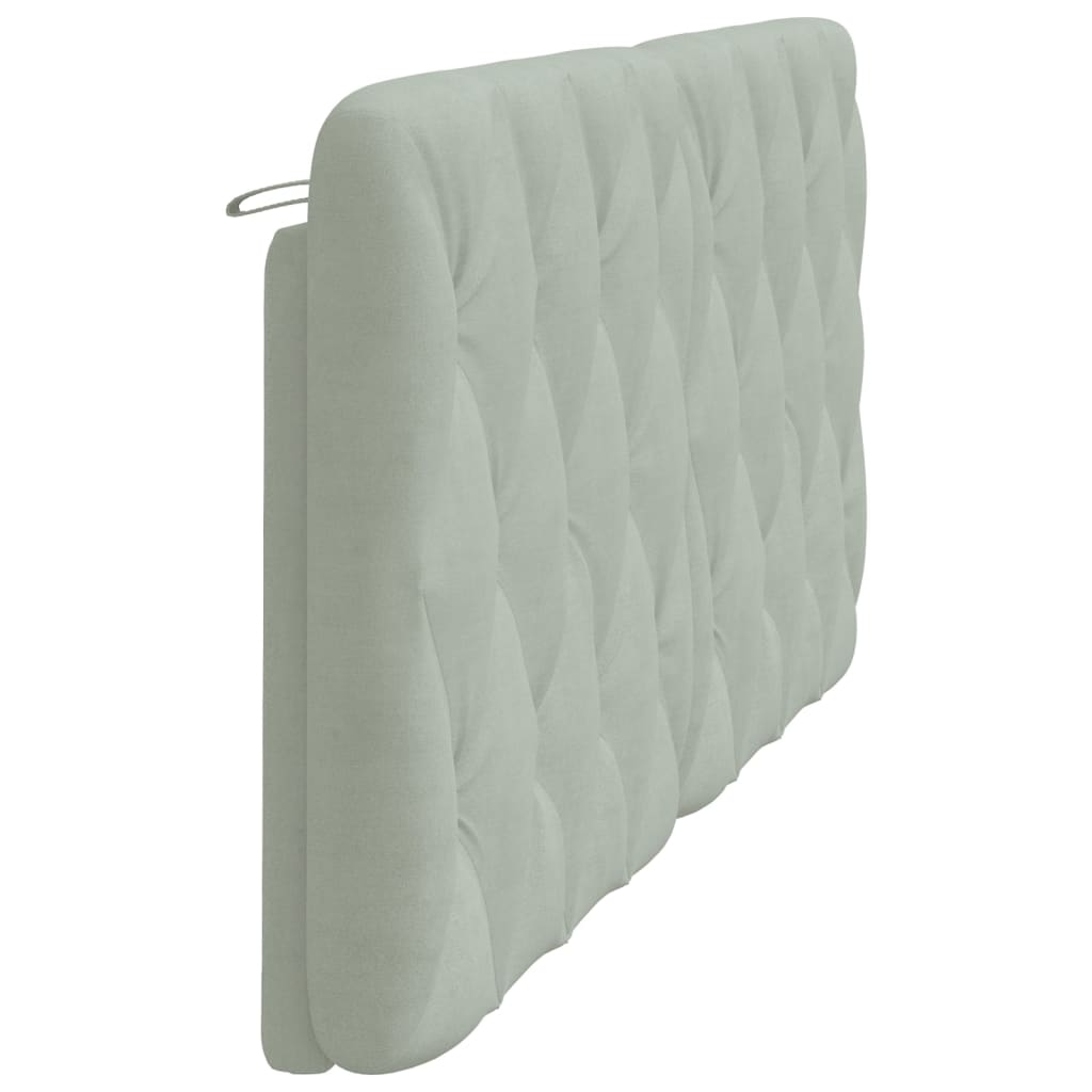 Jastuk za uzglavlje svjetlosivi 183 cm baršunasti