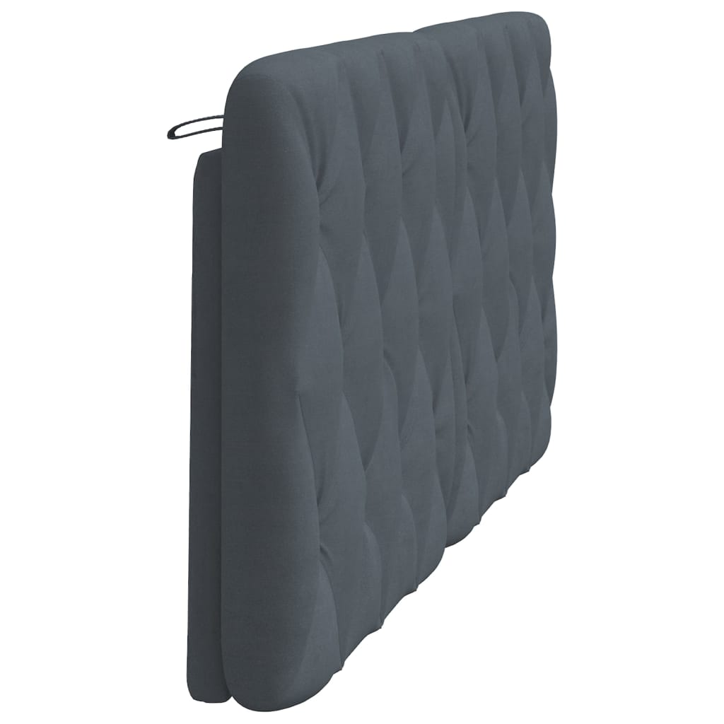 Jastuk za uzglavlje tamnosivi 152 cm baršunasti