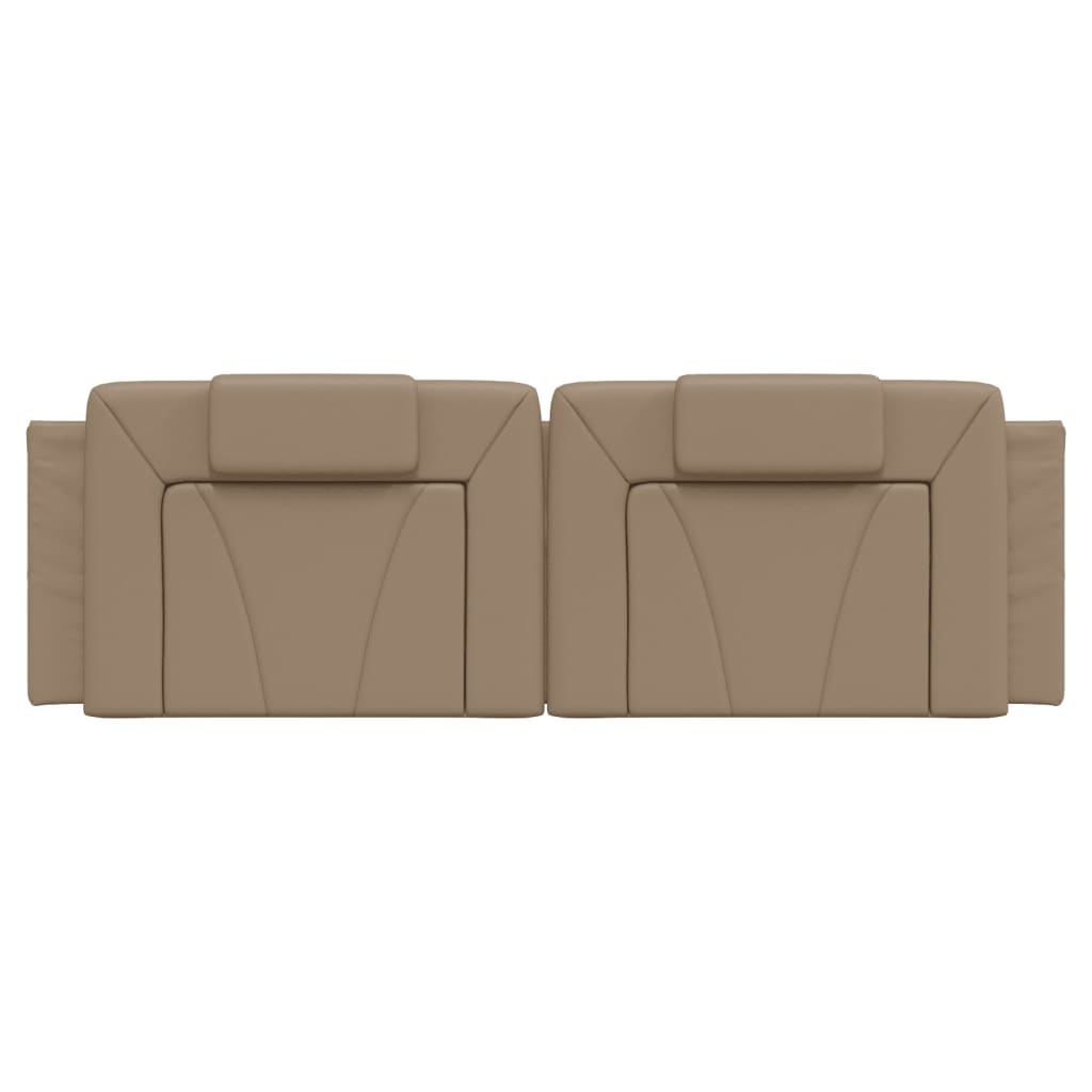 Jastuk za uzglavlje Viana boja cappuccina 160 cm od umjetne kože