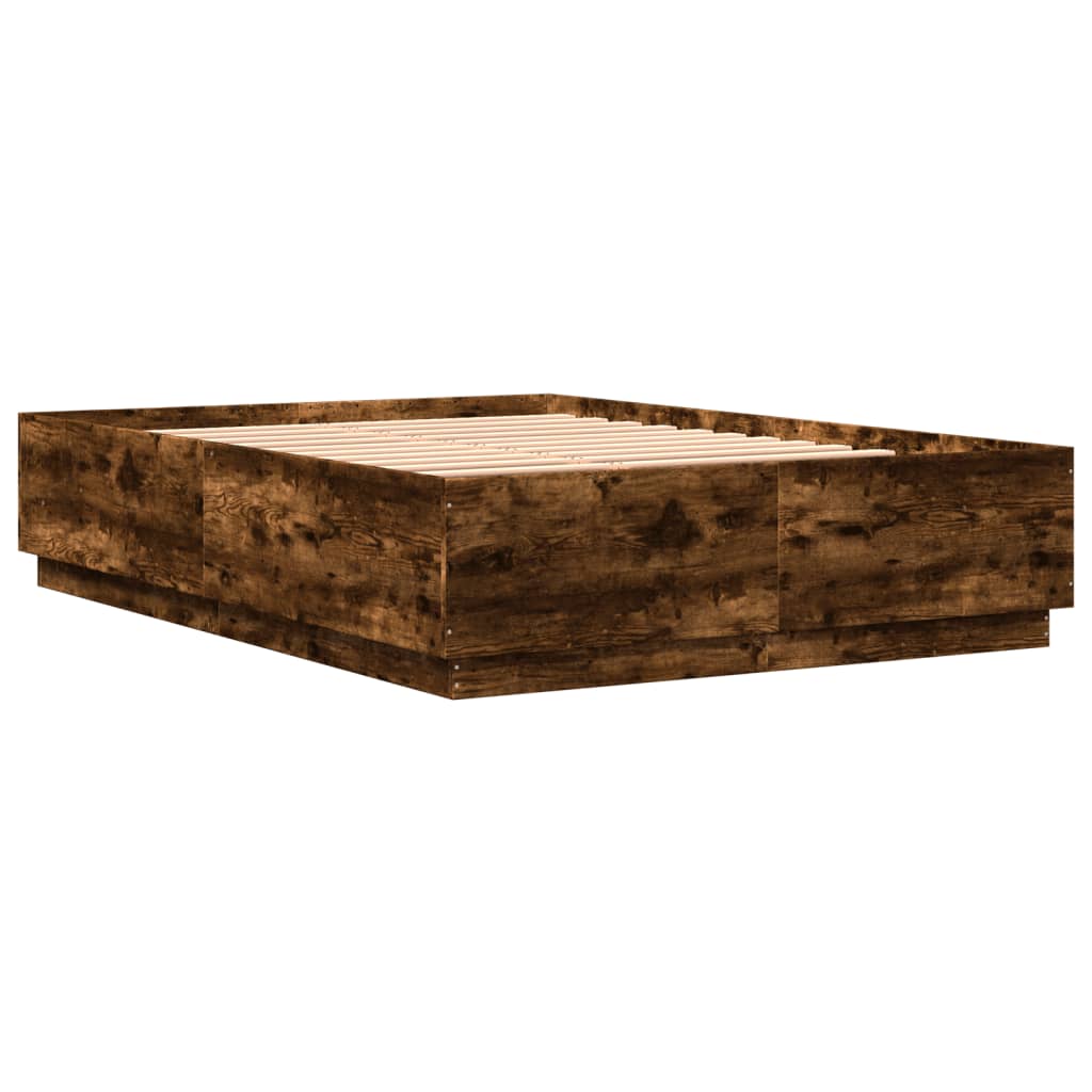 Okvir kreveta boja hrasta 120x200 cm od konstruiranog drva