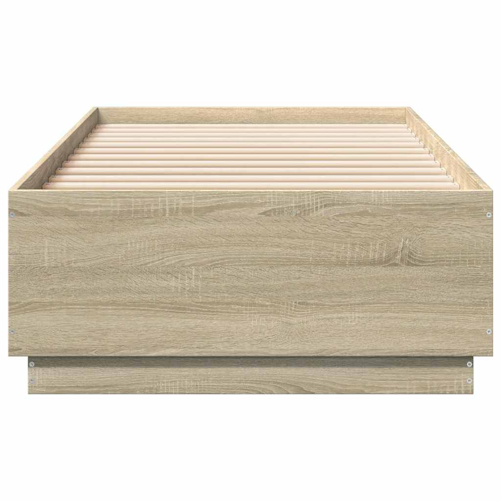 Okvir za krevet boja hrasta 100x200 cm od konstruiranog drva