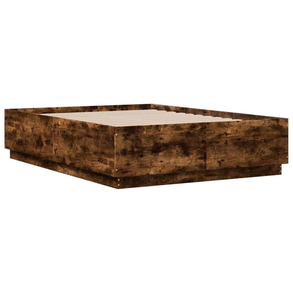 Okvir za krevet boja hrasta 135x190 cm konstruirano drvo