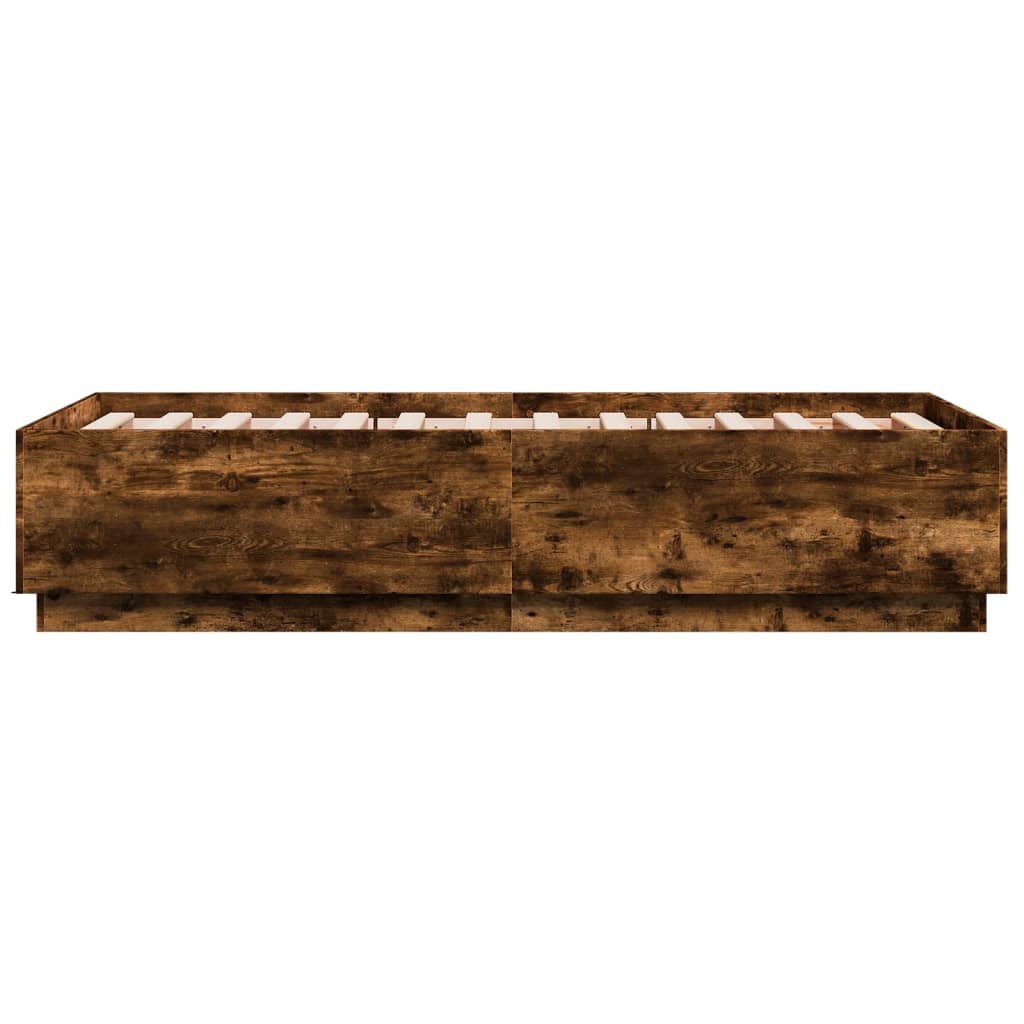 Okvir za krevet boja hrasta 75x190 cm konstruirano drvo