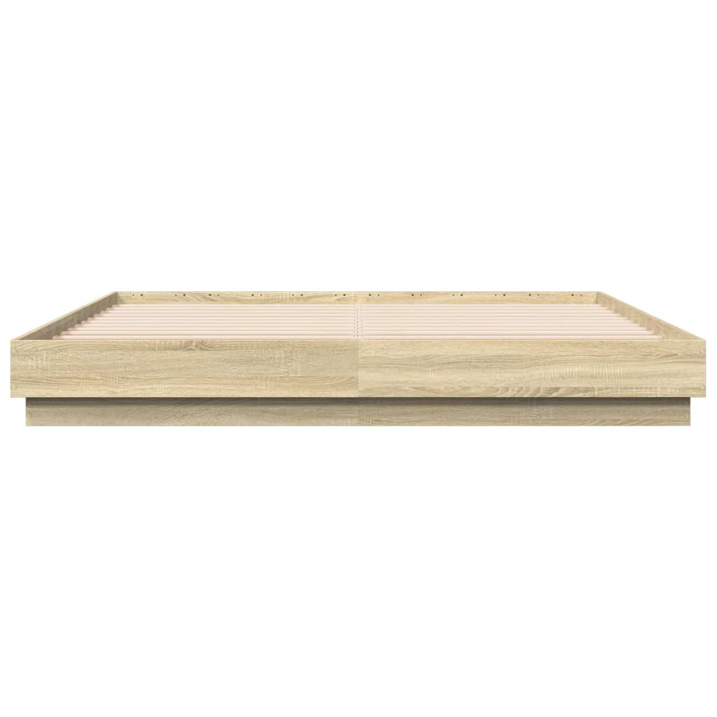Okvir za krevet boja hrasta 180x200 cm konstruirano drvo