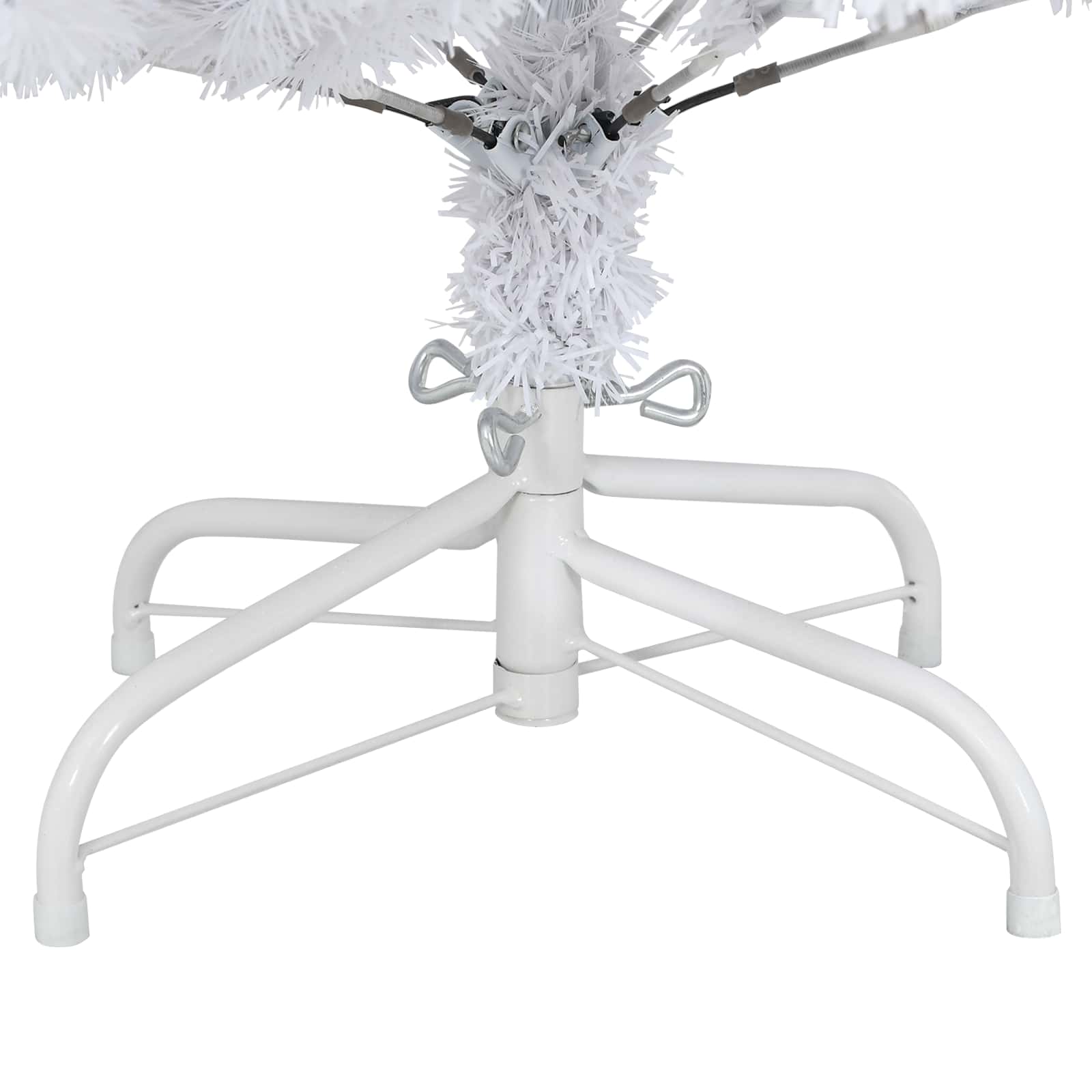 Umjetno božićno drvce Bijelo 120 cm PVC i metal
