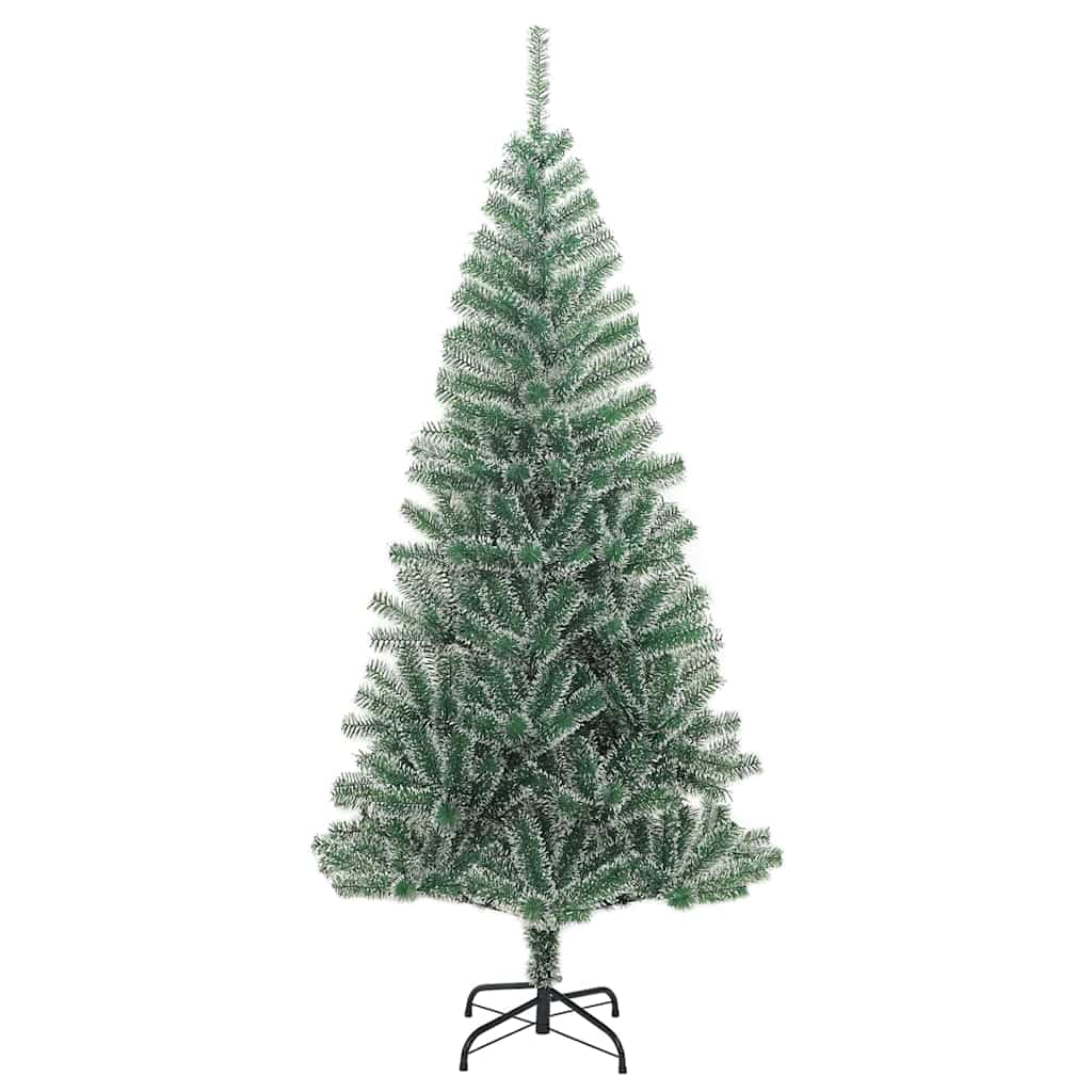 Umjetno božićno drvce 300 LED s kuglicama i snijegom 240 cm