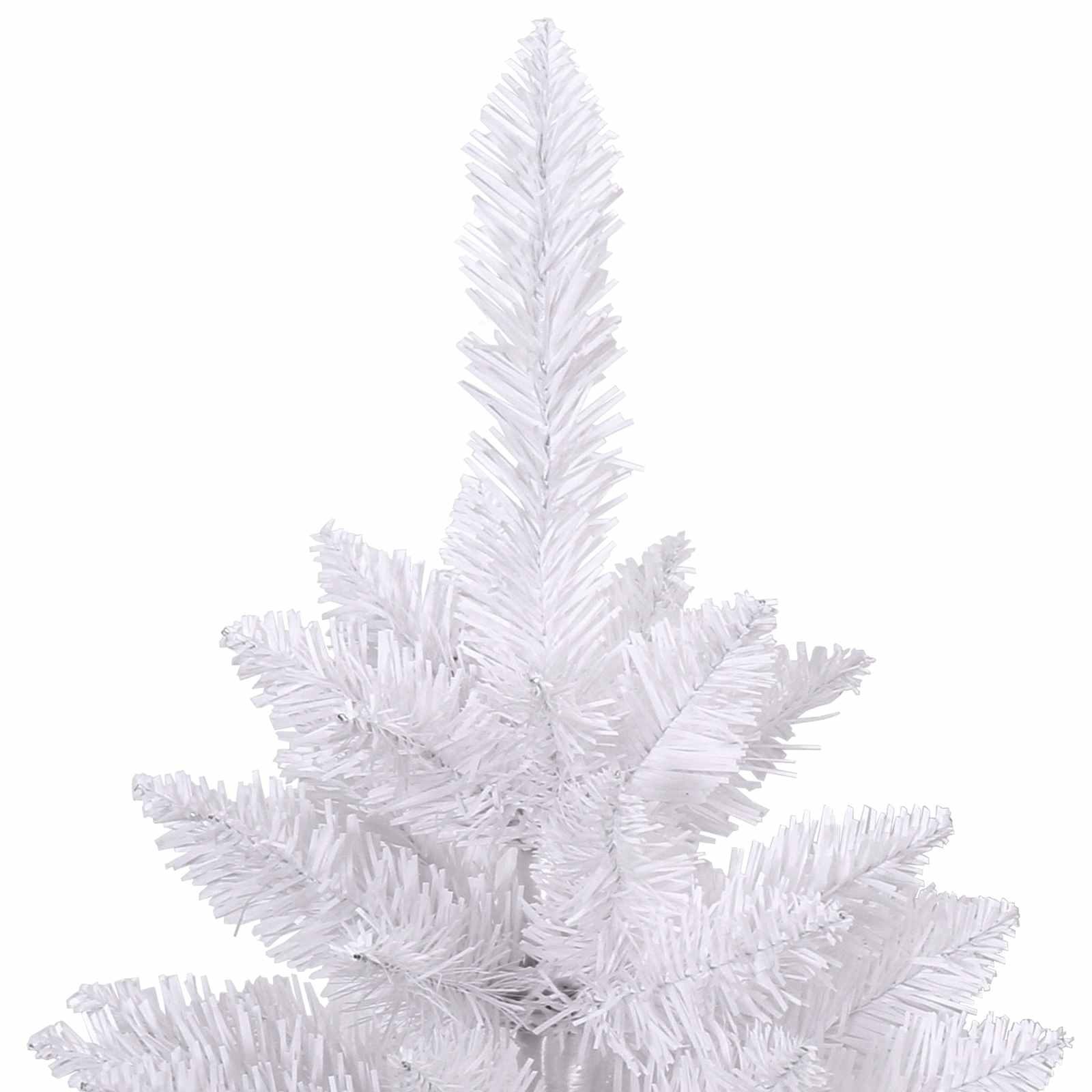 Umjetno božićno drvce Bijelo 128 x 128 x 270 cm PVC i metal