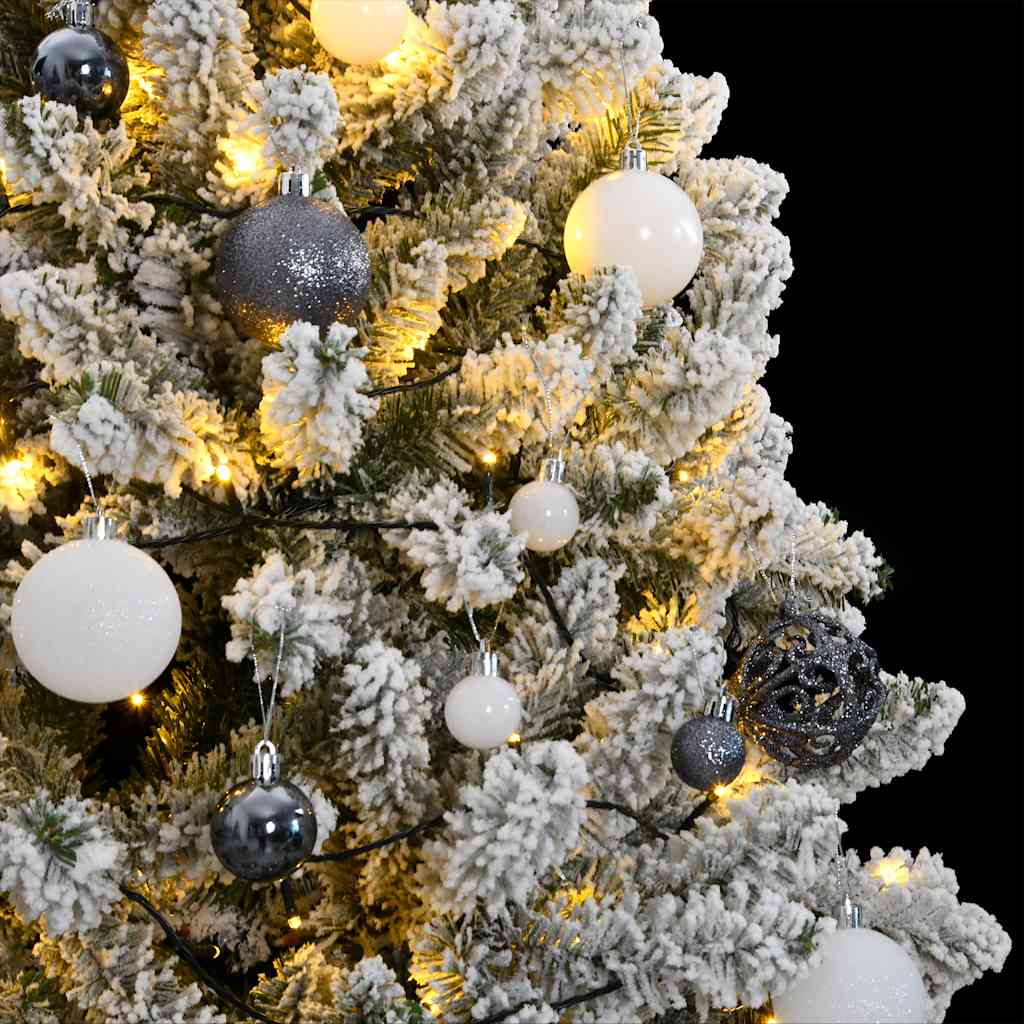 Umjetno božićno drvce 300 LED sa šarkama i kuglicama 210 cm