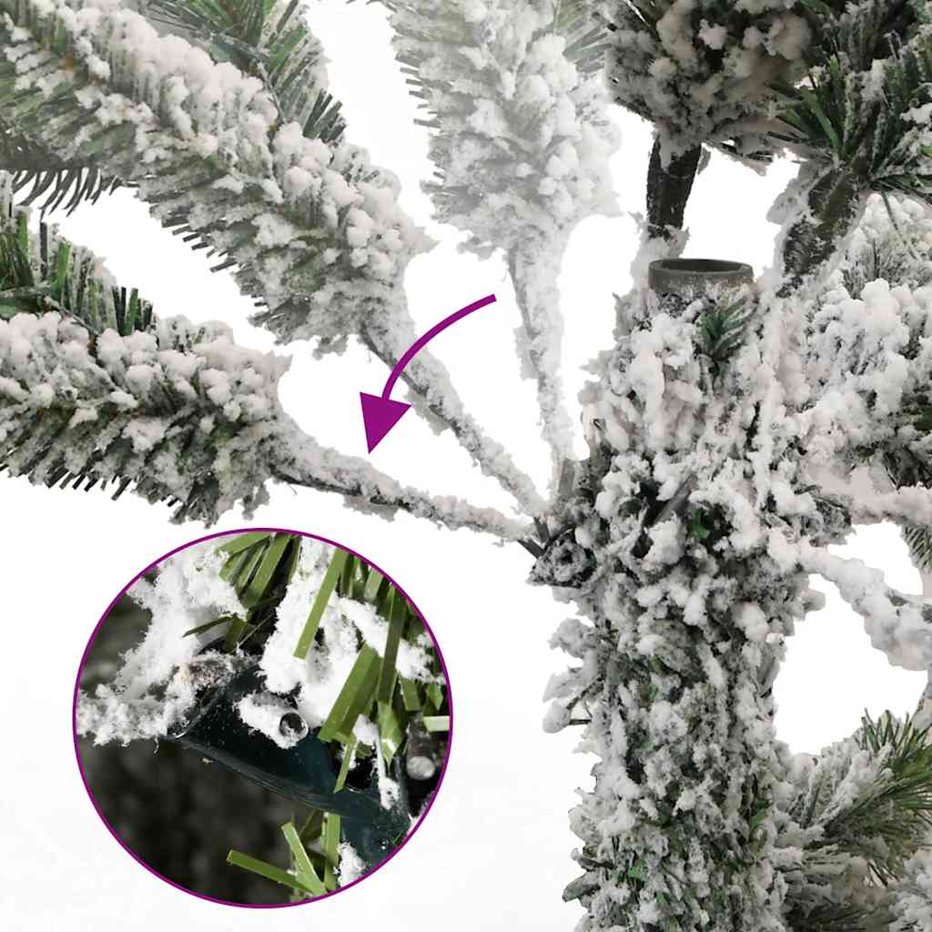 Umjetno božićno drvce 300 LED sa šarkama i kuglicama 270 cm