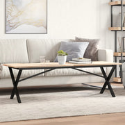 Noge za stolić za kavu s X-oblikom 140x30x43cm čelik
