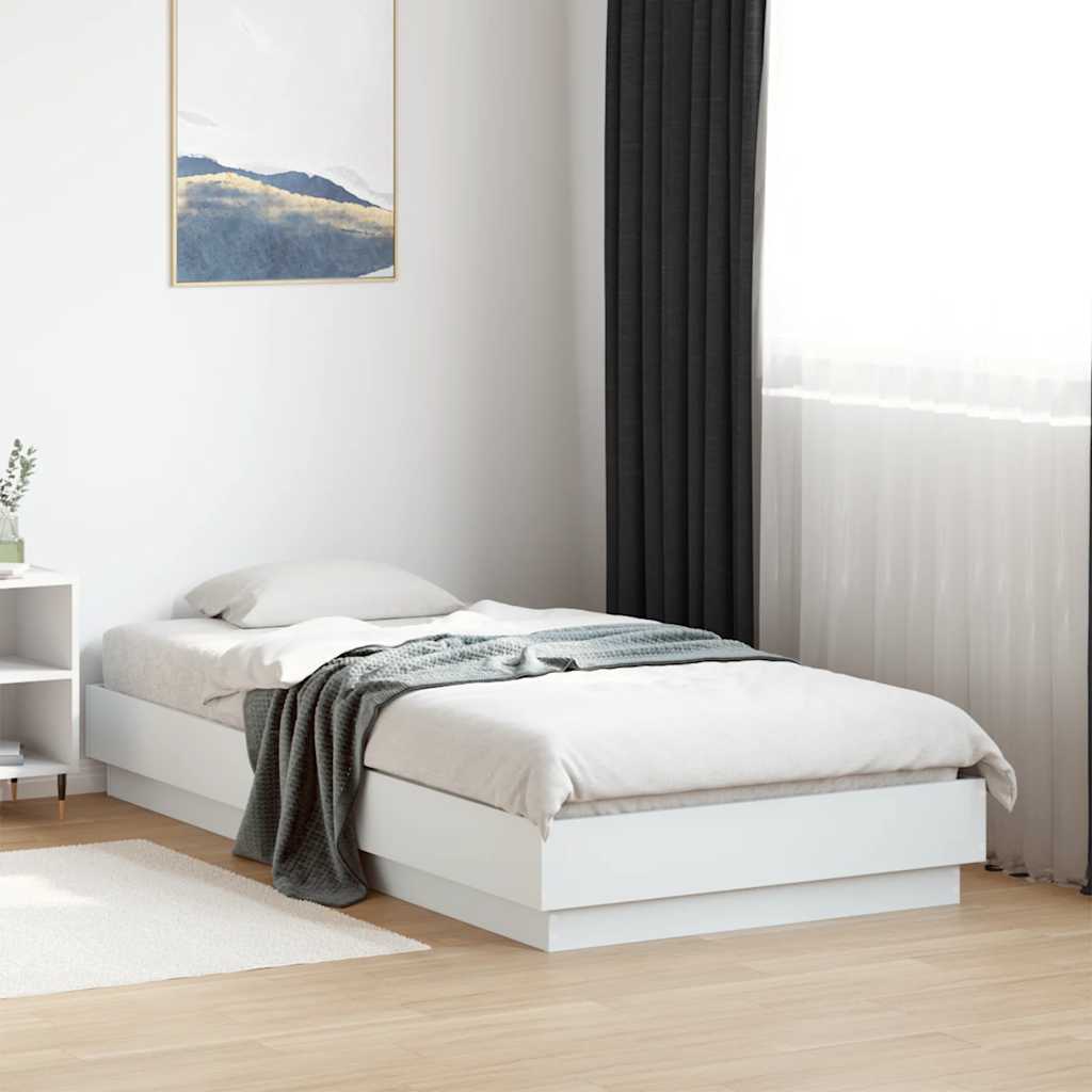 Okvir za krevet bijeli 90x190 cm konstruirano drvo