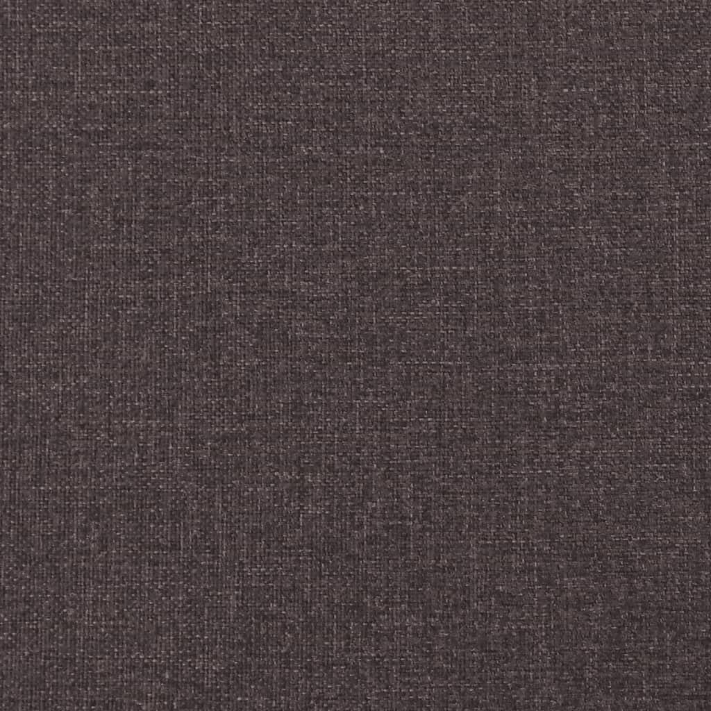 2-dijelni set sofa tamnosmeđi od tkanine