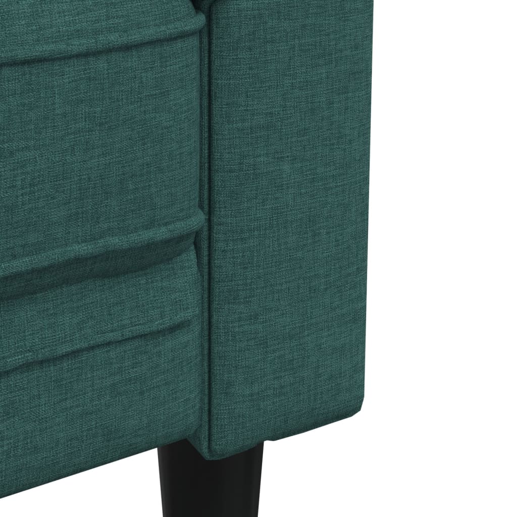 2-dijelni set sofa tamnozeleni od tkanine