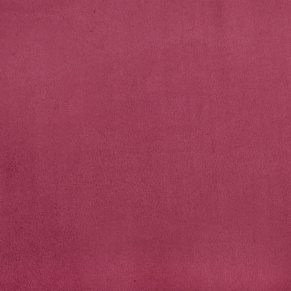 3-dijelni set sofa crvena boja vina baršunasti