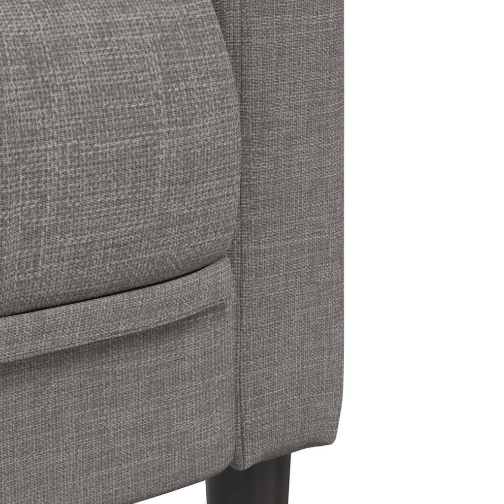 3-dijelni set sofa smeđesivi od tkanine