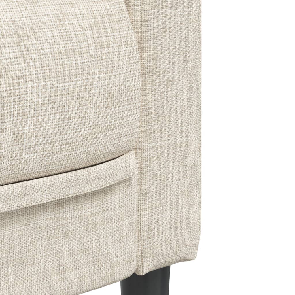 3-dijelni set sofa krem od mikrovlakana