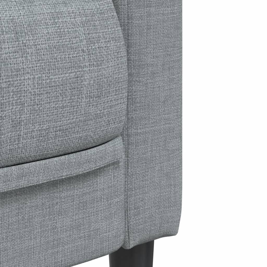 2-dijelni set sofa svjetlosivi od tkanine
