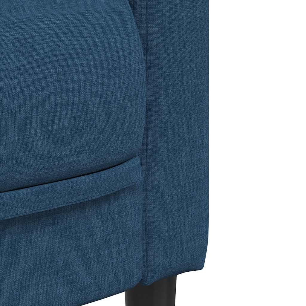 2-dijelni set sofa plavi od tkanine
