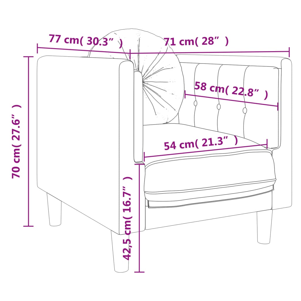 3-dijelni set sofa s jastucima ružičasti baršunasti