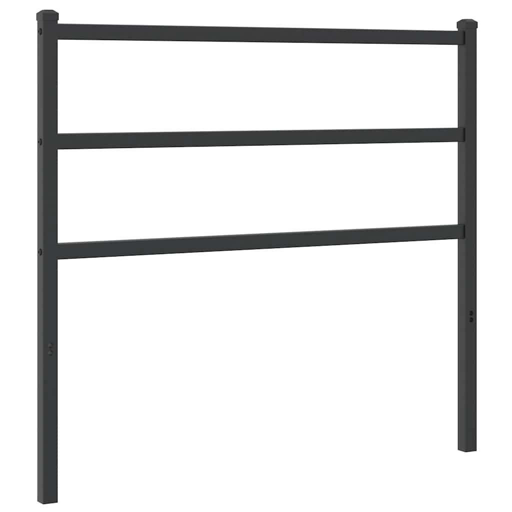 Metalno zamjensko uzglavlje crno 100 cm