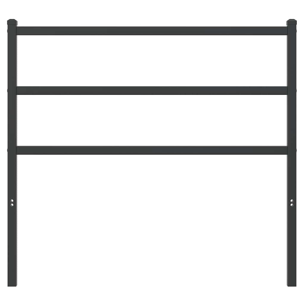 Metalno zamjensko uzglavlje crno 100 cm