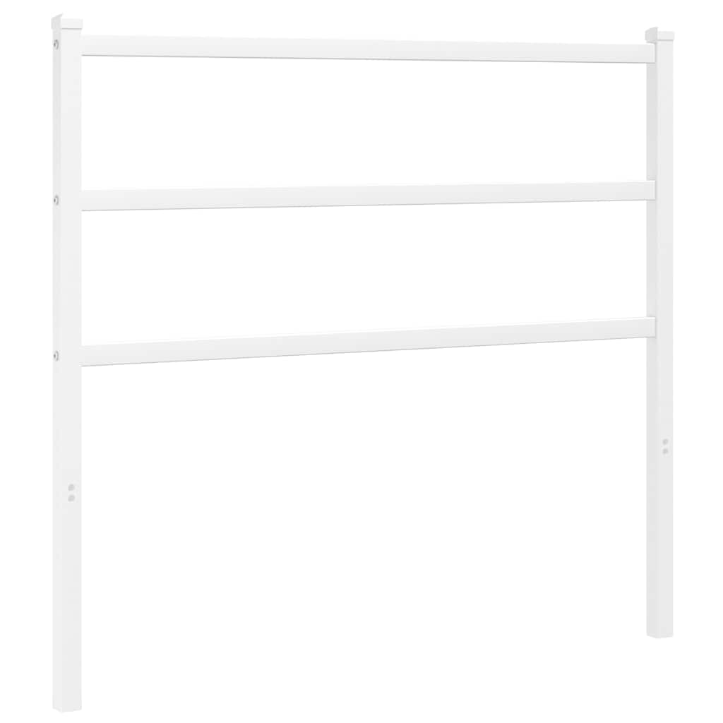 Metalno zamjensko uzglavlje bijelo 107 cm